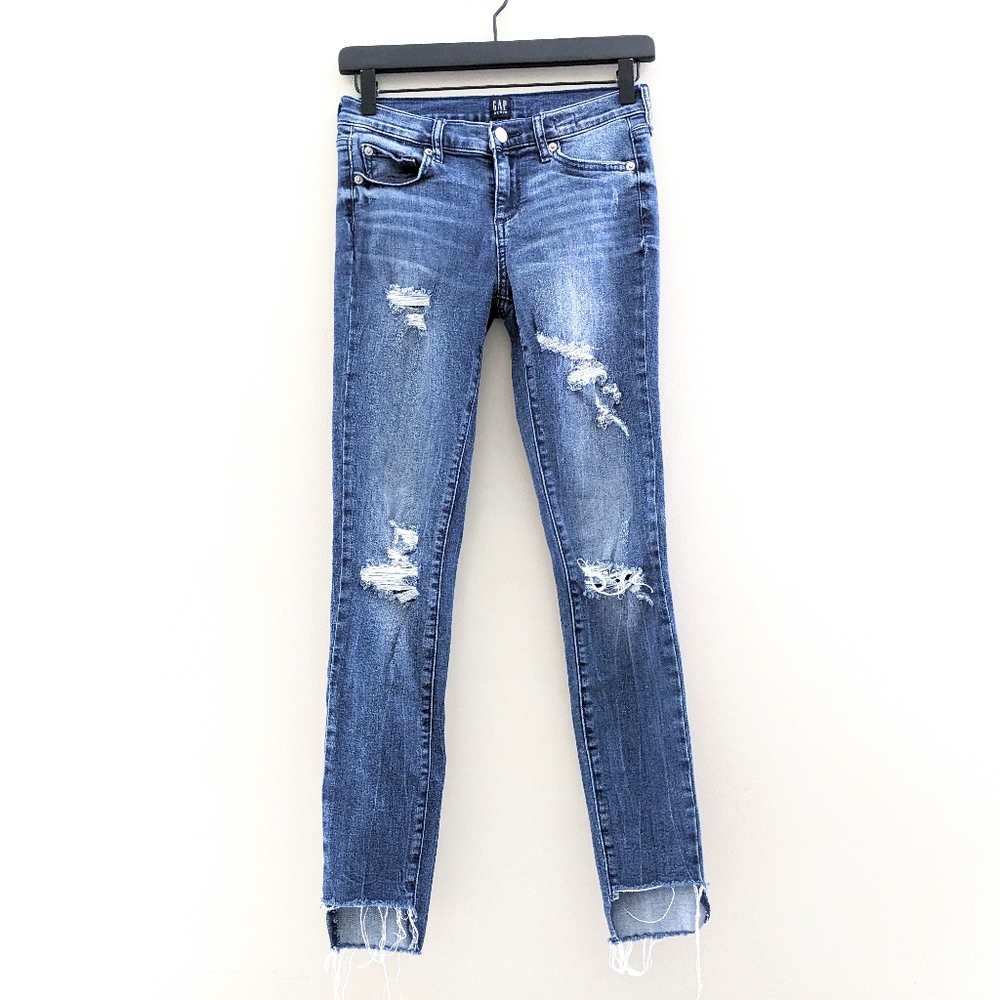 Gap | True Skinny Distressed Jeans